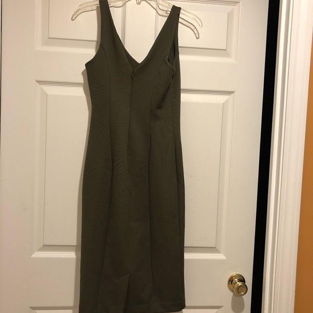 METAPHOR olive green tank dress - Picture 2 of 5